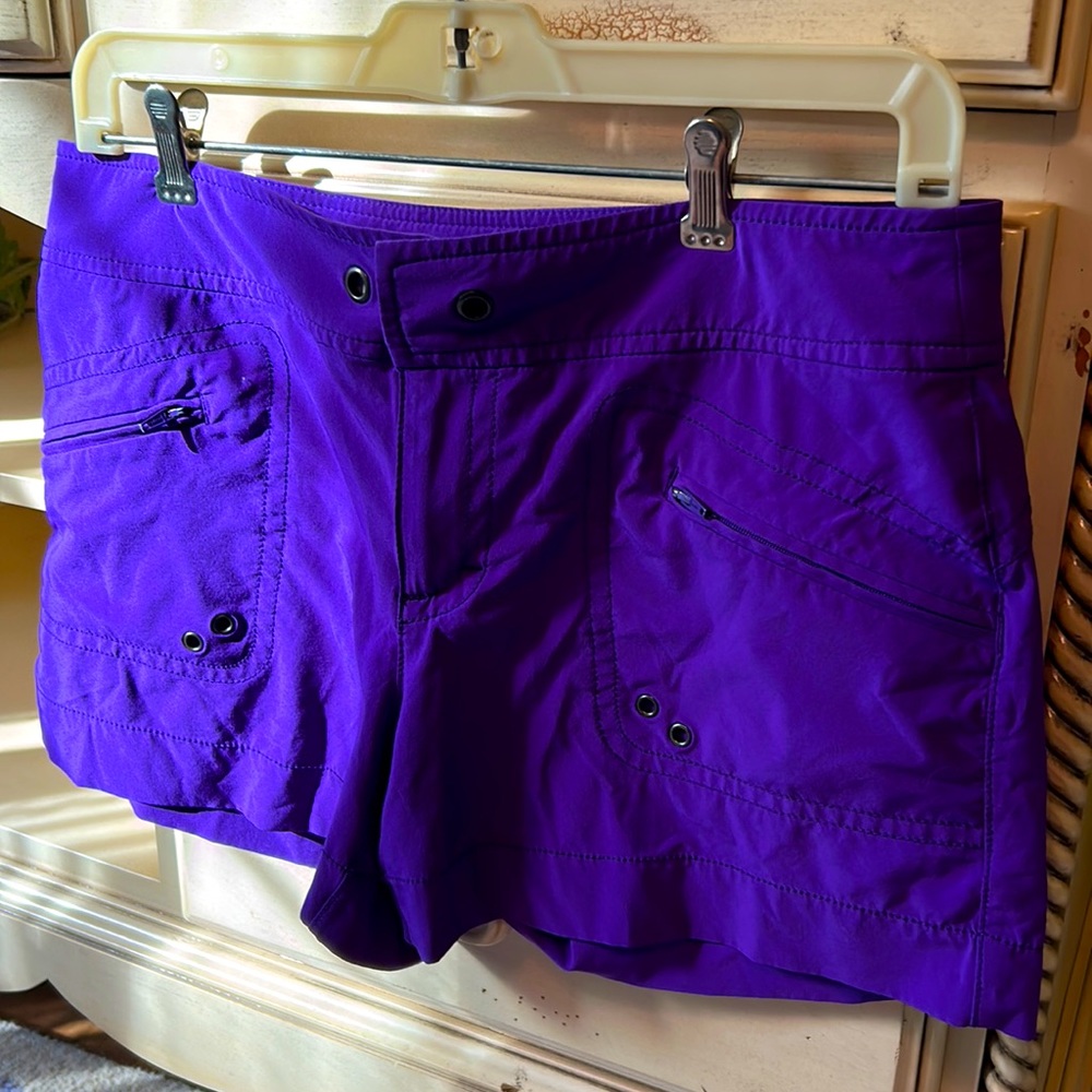 Athleta purple board shorts size 6